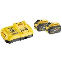 DEWALT Pack 2 Batteries XR Flexvolt 18V/54V 9Ah/3Ah Li-Ion + Chargeur - DCB118X2-QW