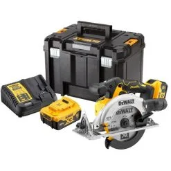 Scie Circulaire 165 Mm XR 18V DEWALT + 2 Batteries 5Ah + Coffret Tstak - DCS565P2-QW -DEWALT Soldes Boutique 36597587 3