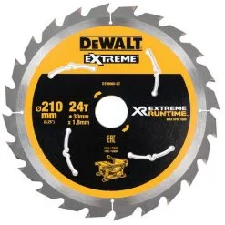 Lame Scie à Table 210x30 Mm 24 Dents XR Extrême Runtime DEWALT - DT99565