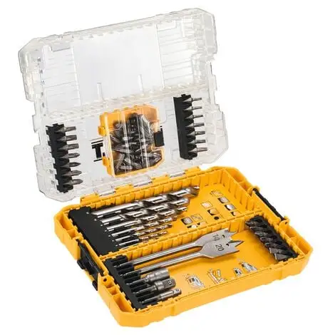 Coffret De 43 Embouts De Vissage + 12 Accessoires De Perçage DEWALT - DT70757-QZ 1 Coffret De 43 Embouts De Vissage + 12 Accessoires De Perçage DEWALT - DT70757-QZ