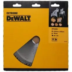Lame De Scie DEWALT EXTREME WORKSHOP - Ø 216 X 30 Mm - 60 Dents - DT4370