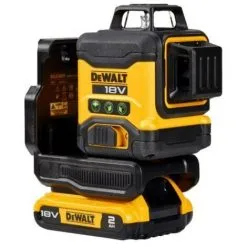 Laser Multilignes DEWALT Vert 3x360° 18V 2Ah - DCLE34031D1-QW