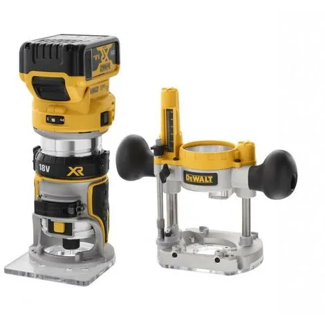 Affleureuse-défonceuse XR 18V 2 X 5Ah Li-ion DEWALT - Pince 6-8 Mm - En Coffret Tsatak Avec 2 Batteries 18V + Chargeur + Accessoires - DCW604P2-QW 2 Affleureuse-défonceuse XR 18V 2 X 5Ah Li-ion DEWALT - Pince 6-8 Mm - En Coffret Tsatak Avec 2 Batteries 18V + Chargeur + Accessoires - DCW604P2-QW – Image 2