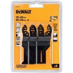 3 Lames Pour Multicutter DEWALT - Multimatériaux - DT20713